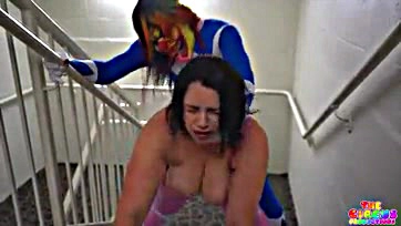 Fucking, cosplay, and staircases get messy