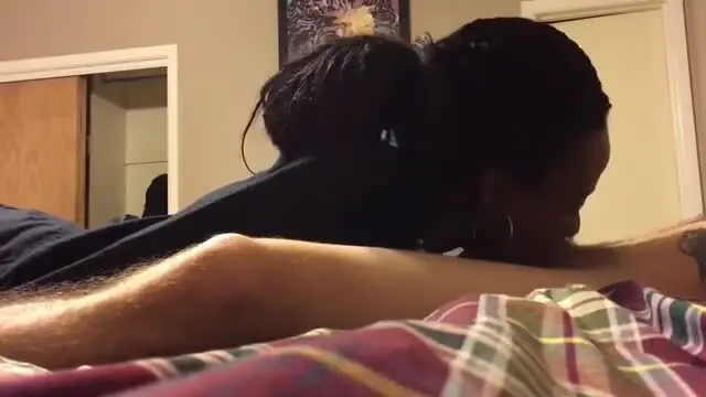 Black girlfriend blow and deepthroat