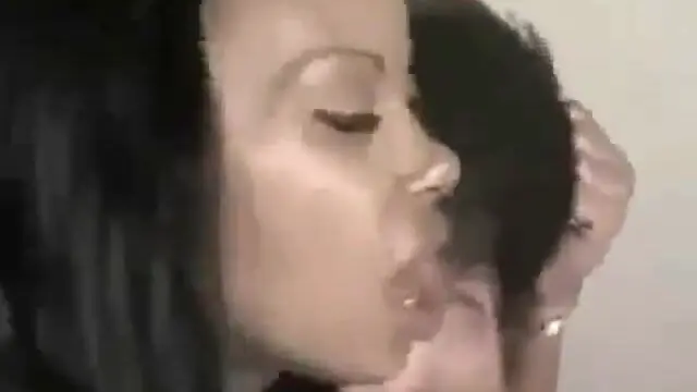 Black men record ebony girl fucking with big white dick