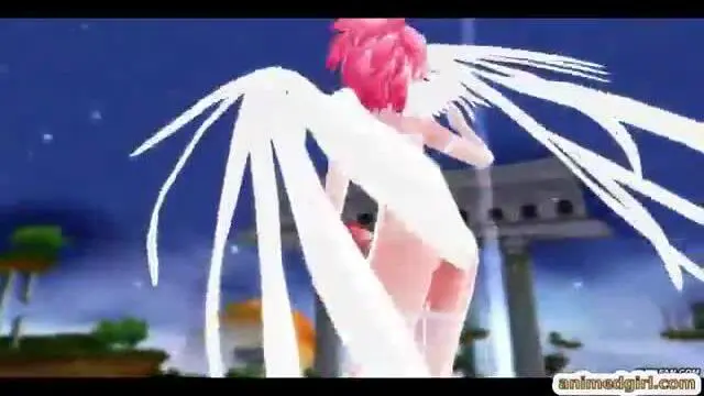 Huge cock redhead 3D anime shemale dancing