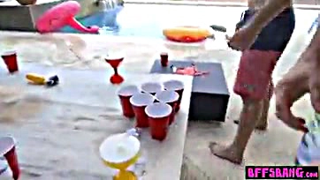 Teen girls party with huge dicks on spring break