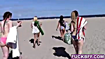 Teens shared massive cock on spring break