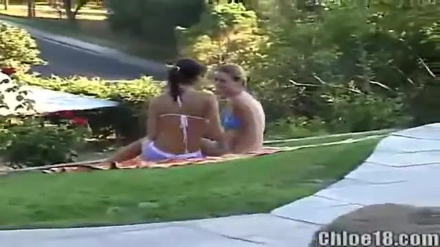 Hot tub teen lesbos get wet