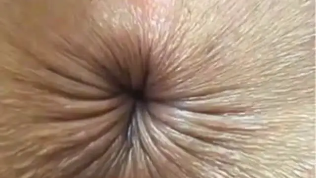 Close up butthole winking