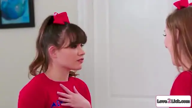 2 petite cheerleaders rim busty captain