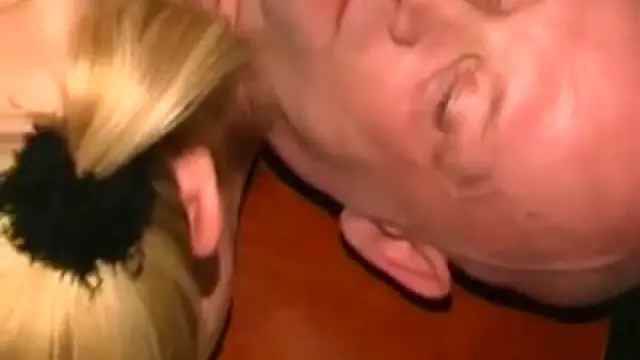 Blonde fucking the waiter