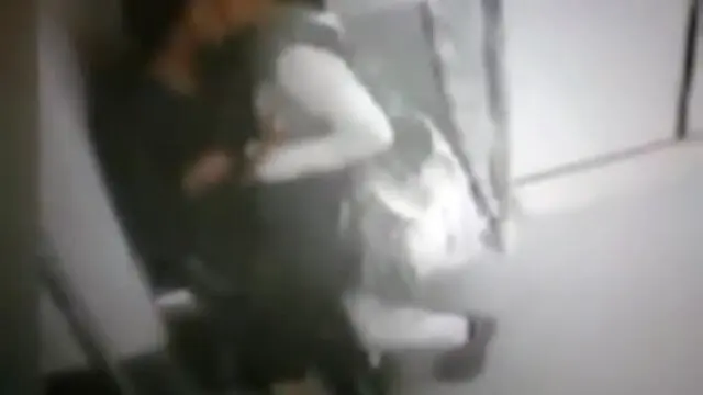 Public blowjob on the train