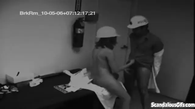 Hard hat back room fuck caught on camera