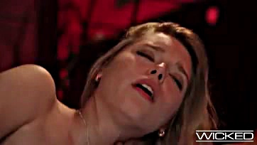 Freya Mayer gets brutally pounded in a back lounge