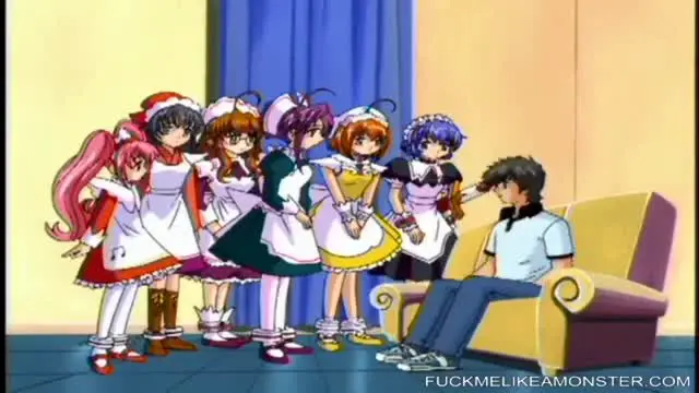 Master fingers his filthy anime teens