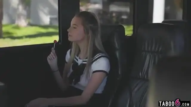 Bus driver fucks schoolgirls in a virtual reality world