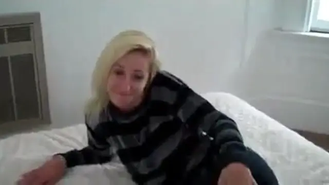 Sexy amateur blond recorded on POV