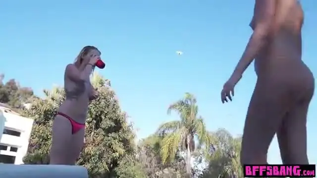 Teen BFFs hunted a drone and fucked the perv pilot