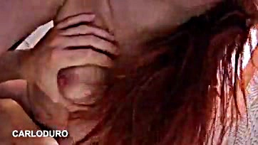 Steamy Russian redhead gets brutally banged in explicit video