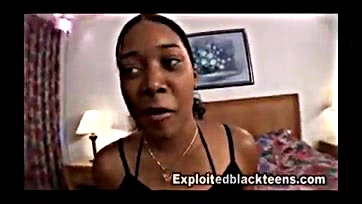 Teen black girl masturbates and has vaginal sex