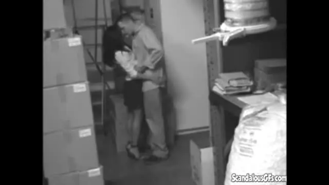 Hot Sexy Babe Sucking and Fucking her pussy at the stock room