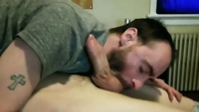 Super Bowl Sucking Twink Boyfriend's Cock