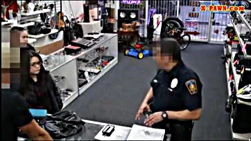 Two thieving broads get smashed by a foul pawn shop owner