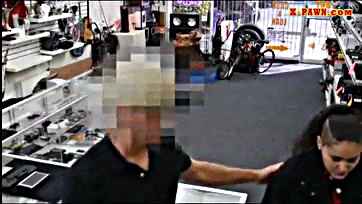 Two thieving broads get smashed by a foul pawn shop owner