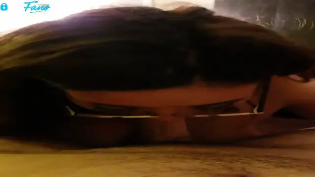 POV amateur blowjob in dorm rotund college thot