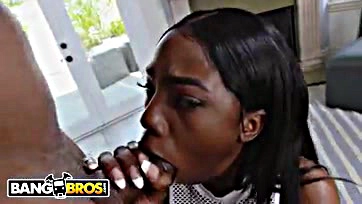 Sarah gets deep-fucked by Ricky in explicit ebony porn