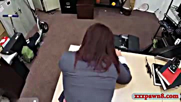 Sexy milf gets pounded by pawn shop dude