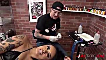 Jada gets inked, then has rough sex