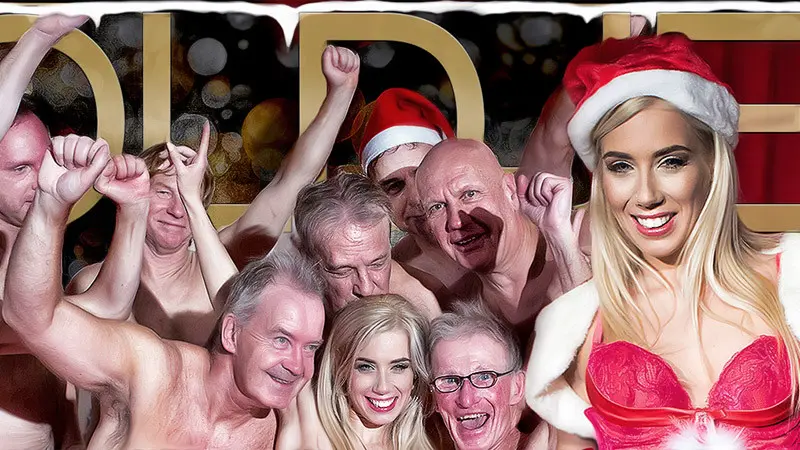 Weihnachts-Gangbang mit lauter alten Männern