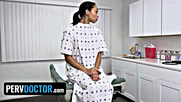 Alexis Tae gets intense pussy examination by doctor