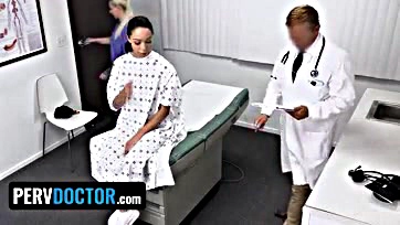 Alexis Tae gets intense pussy examination by doctor