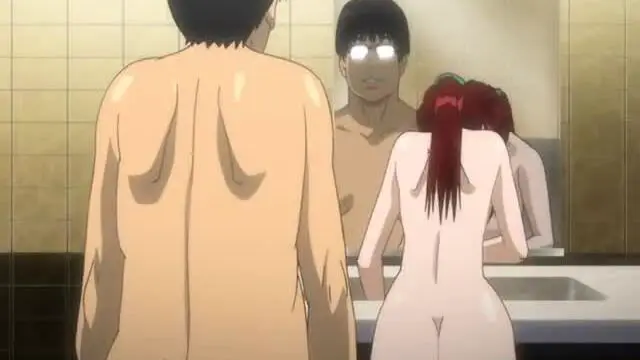 Japanese hentai hardcore fucked in the bathroom