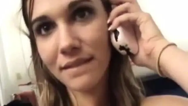 She sucks and fucks in POV while she talks on her cell