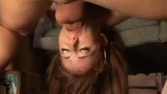 Having her mouth fucked as a punishment