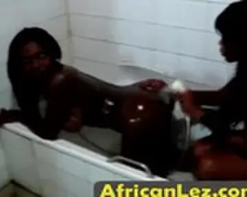 Lesbian shower between black girls