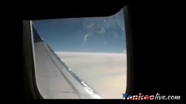 Girl is getting wet in private plane