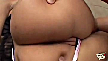 Asian woman has rough sex with shaved pubic area