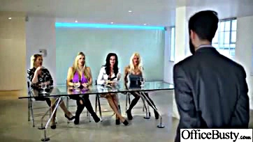 Jasmine and friends get nasty in office