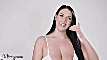 Angela White gets rough and nasty with Kissa Sins