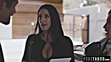 Angela White gets naughty with AI bot and couple