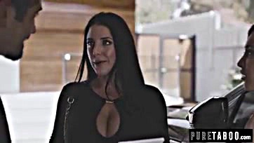 Angela White gets naughty with AI bot and couple