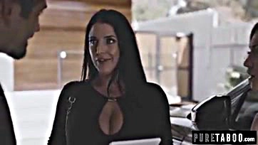 Angela White gets naughty with AI bot and couple