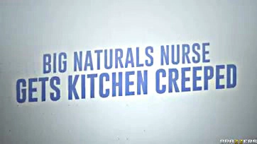 Nurse gets creampied by kitchen creep