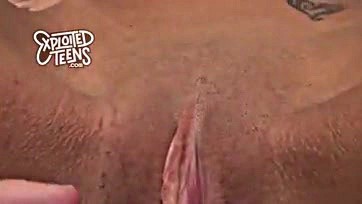 Teen gets fingering and blowjob from a dude