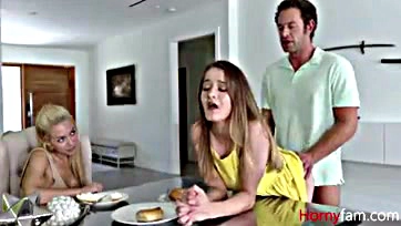 Stepdaughter saves marriage by banging stepdad