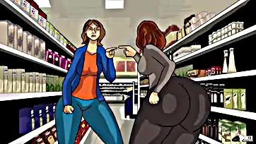 Mrs. Keagan's big booty gets in trouble shopping