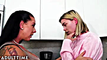 Virgin Anny Aurora gets pounded by her stepmom