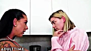 Virgin Anny Aurora gets pounded by her stepmom