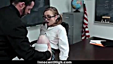 Gracie gets stuffed by professor, feels better, damn