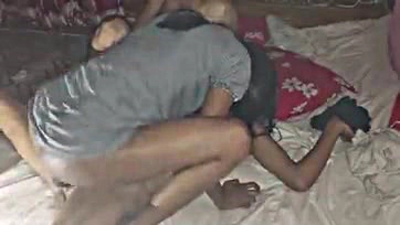 Married woman gets threesome with husband and boss