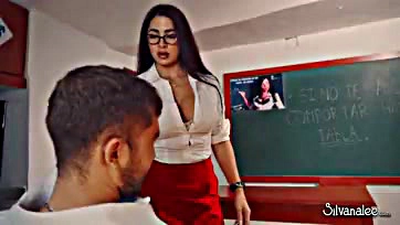 Teacher punishes naughty boy with rough sex